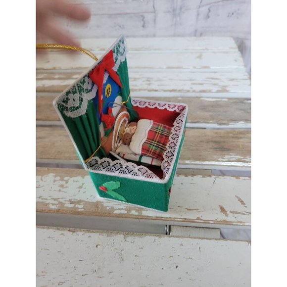 Vintage children sleeping bedroom box ornaments Xm - Picture 4 of 7